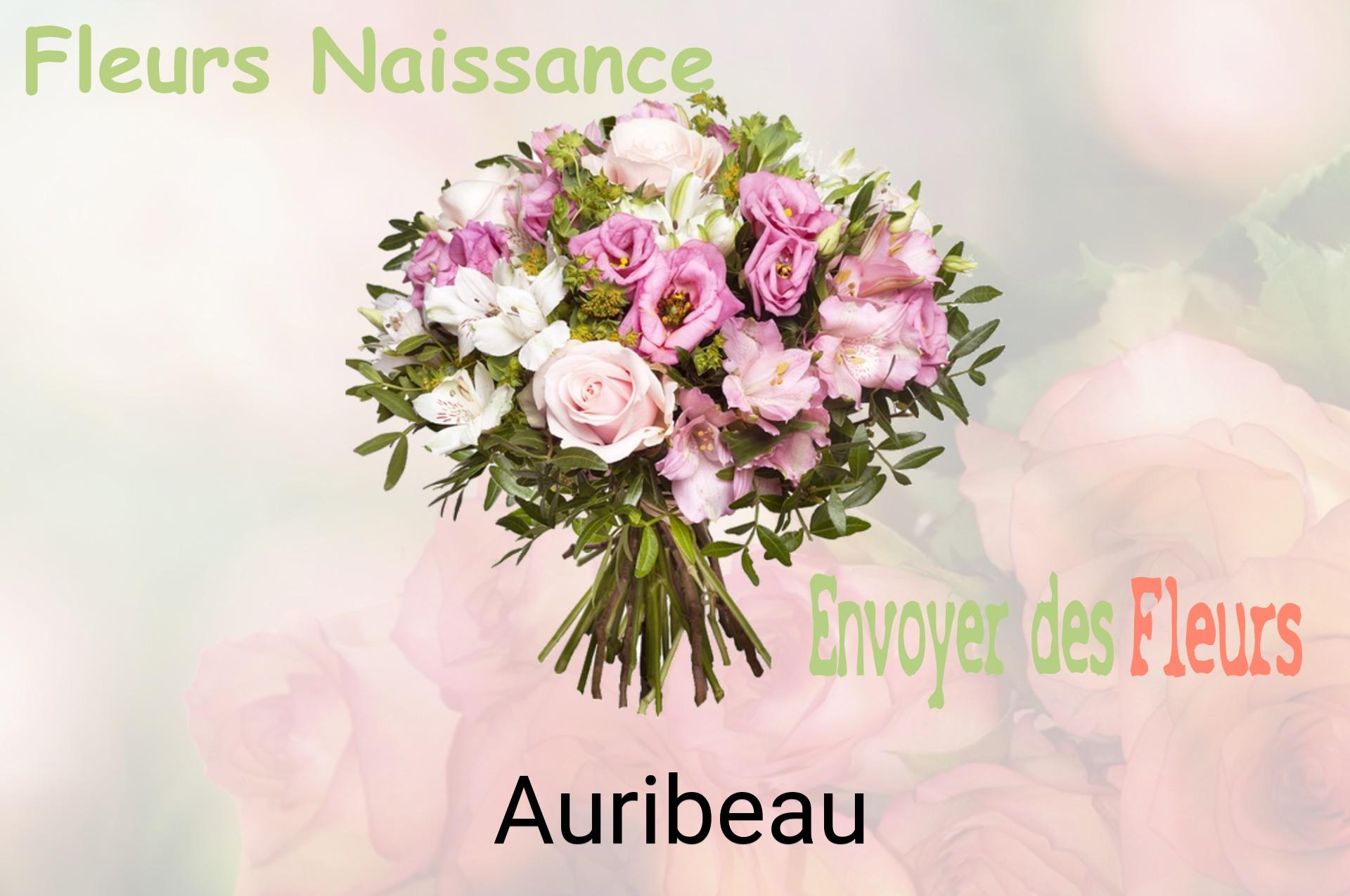 Bouquet de fleurs de naissance livré à Auribeau